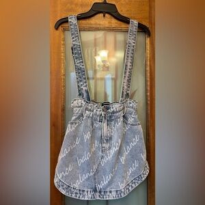 Momoshero Denim Skirt Jumper Overall Adjustable Removable Made in Italy- small